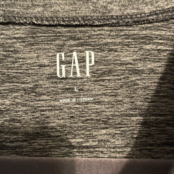 Mens dark grey 1/4 zip athletic pullover size L - Picture 4 of 4